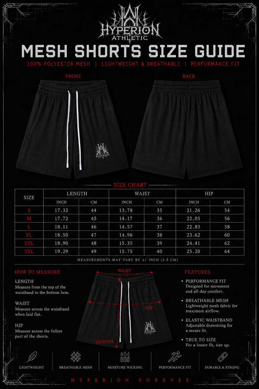 "The Gatekeepers" Mesh Shorts