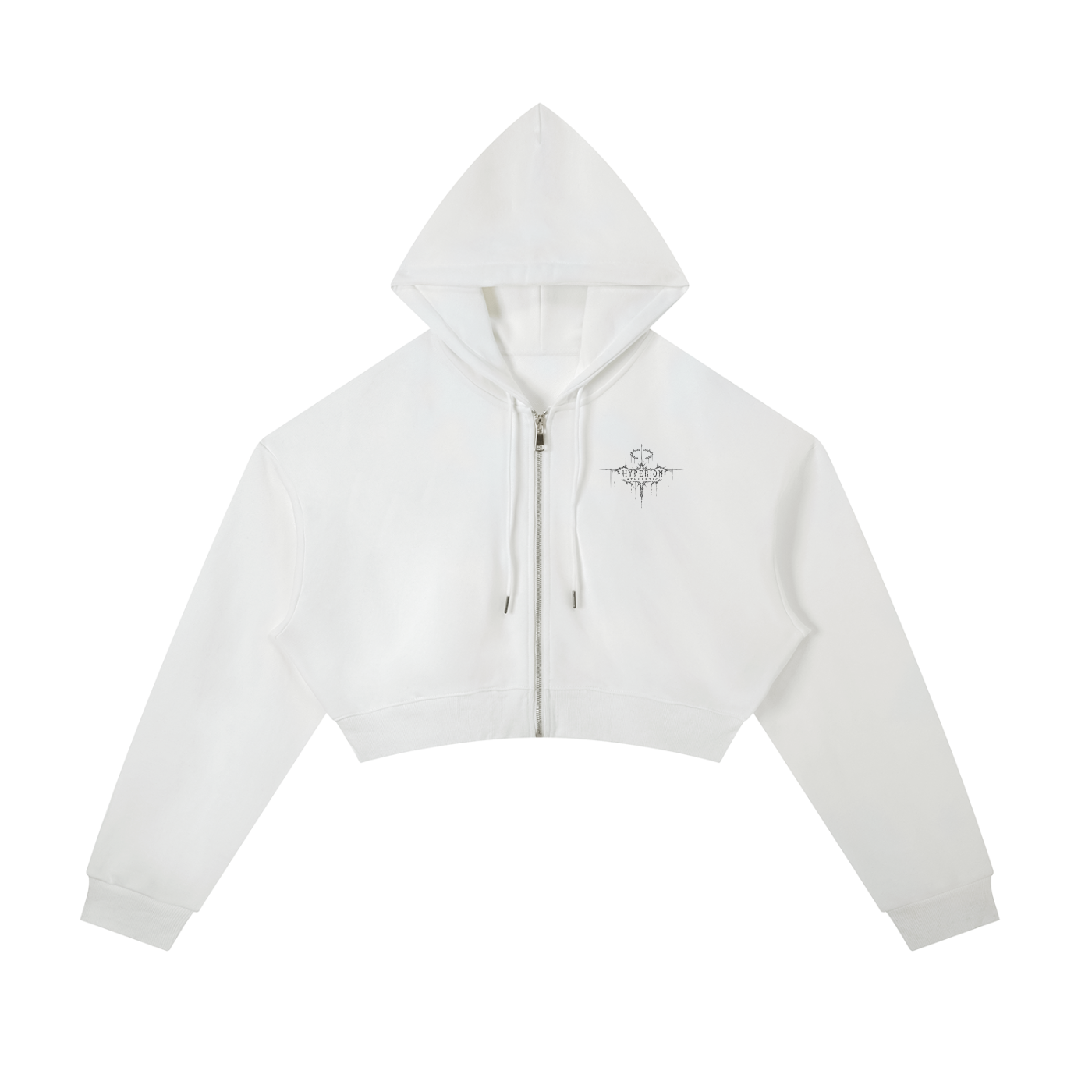 Women's Cropped Zip-Up Hoodie