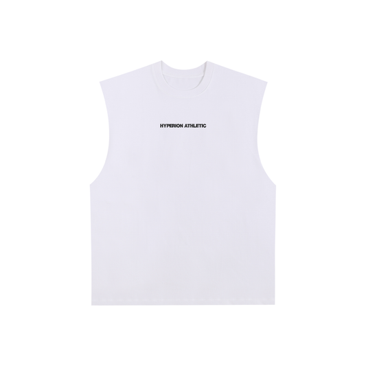 Black Embroidered Tank Top
