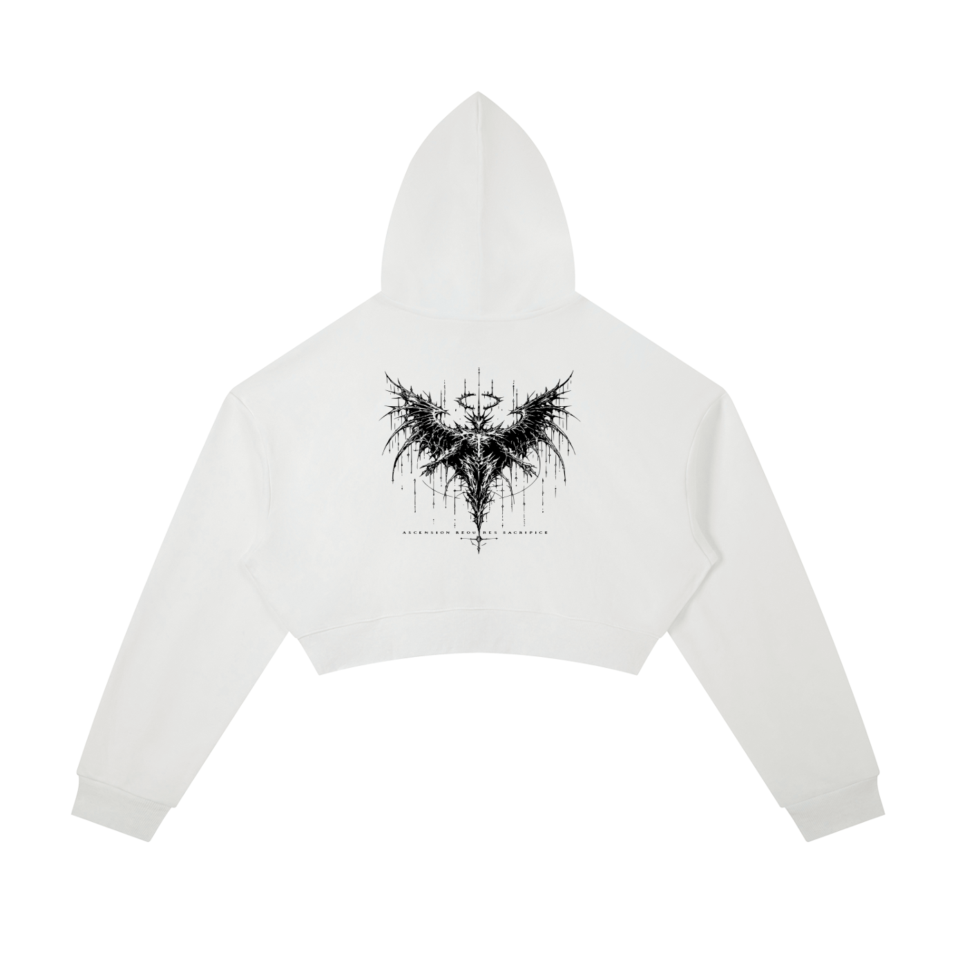 Women's Cropped Zip-Up Hoodie