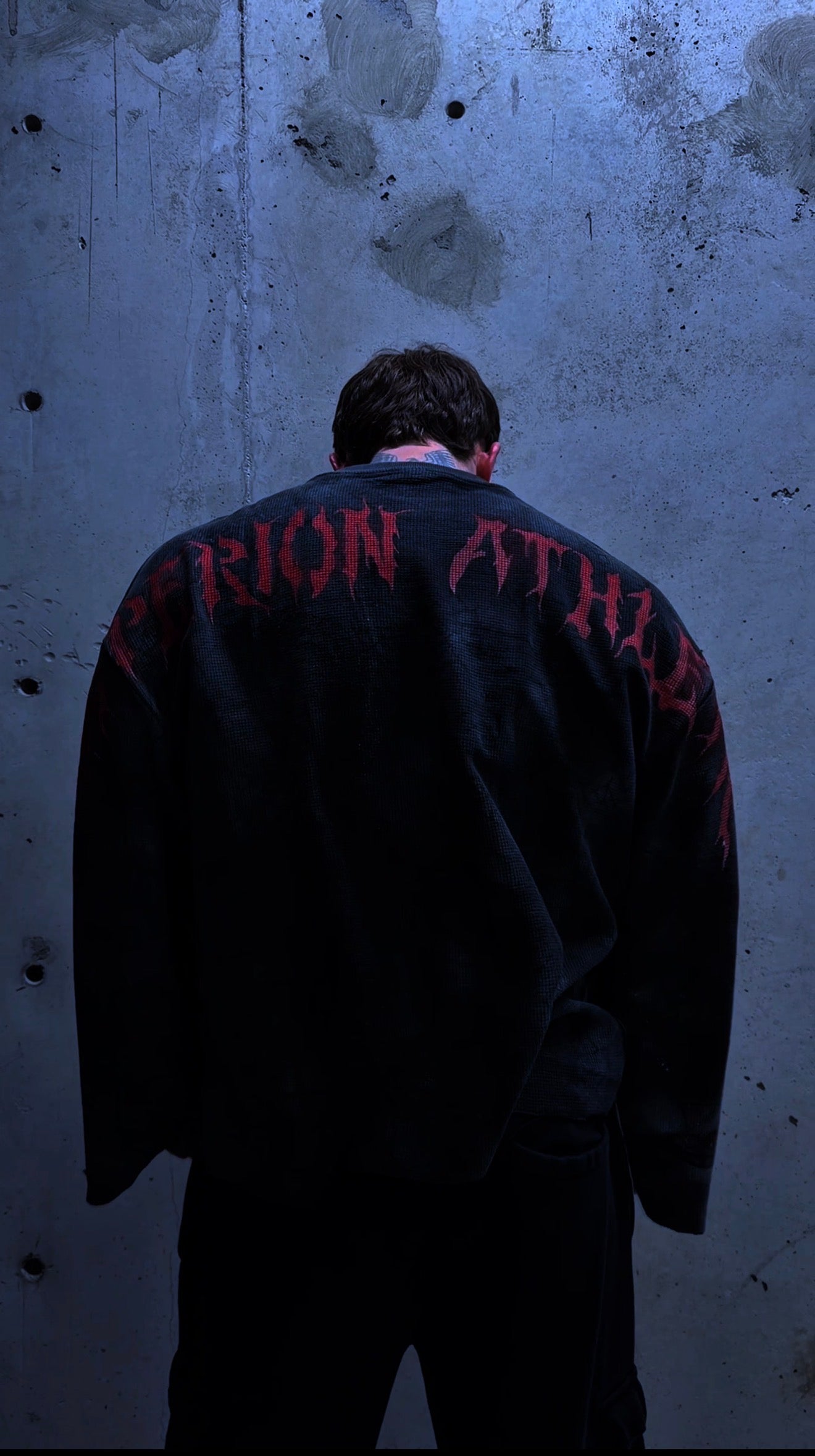 "Bloodshot Vengeance" Long Sleeve Waffle T