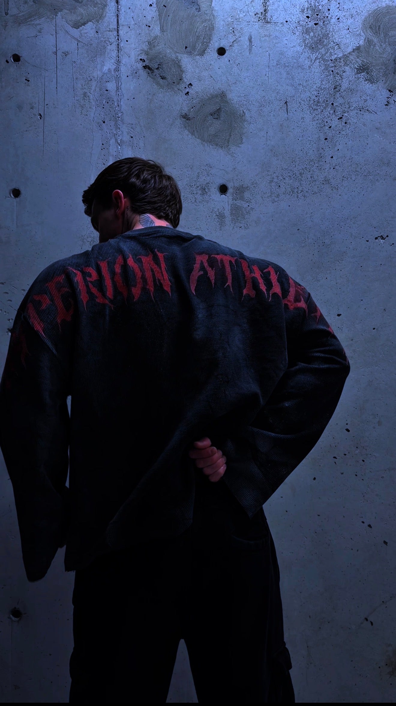 "Bloodshot Vengeance" Long Sleeve Waffle T