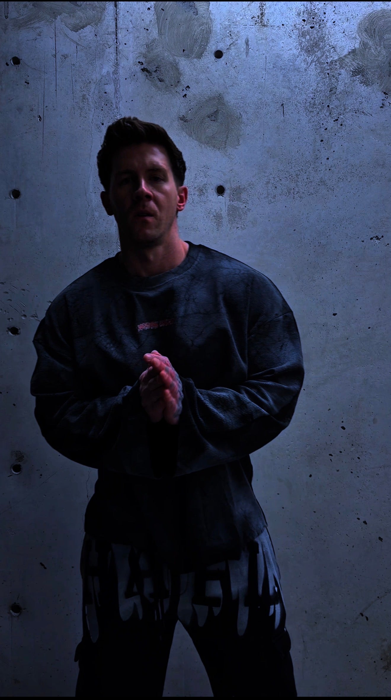 "Bloodshot Vengeance" Long Sleeve Waffle T
