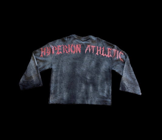 "Bloodshot Vengeance" Long Sleeve Waffle T