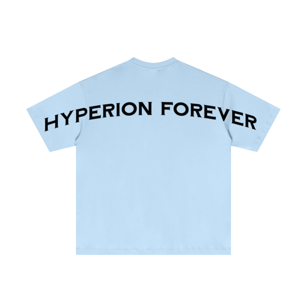180GSM Men's Low-Shrink Lightweight Cotton T-Shirt Light blue