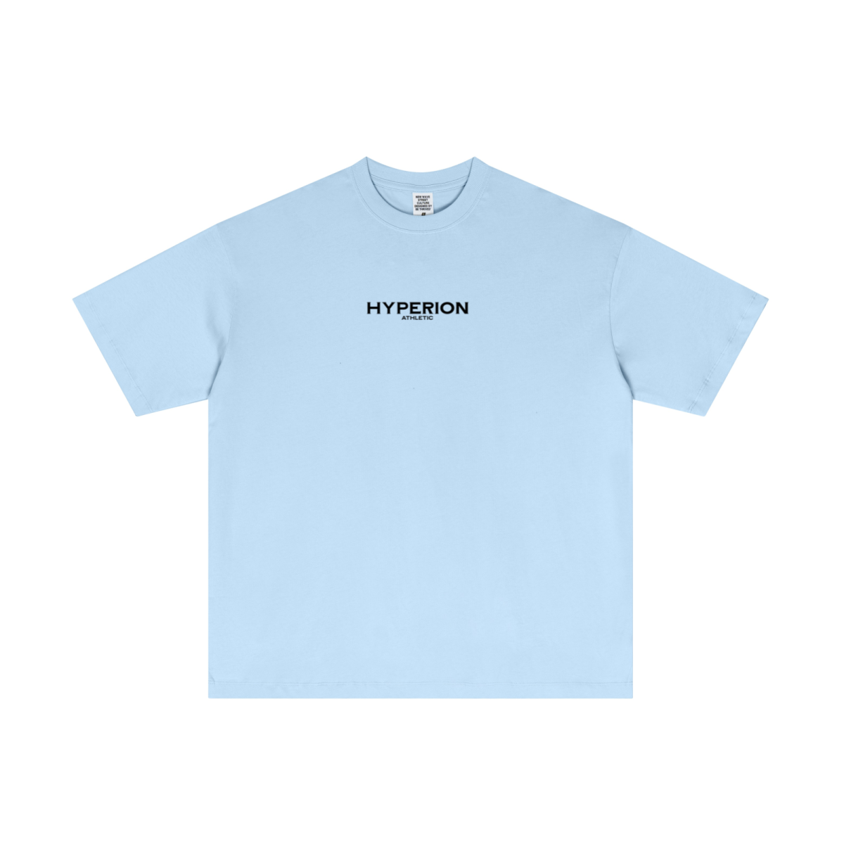 180GSM Men's Low-Shrink Lightweight Cotton T-Shirt Light blue